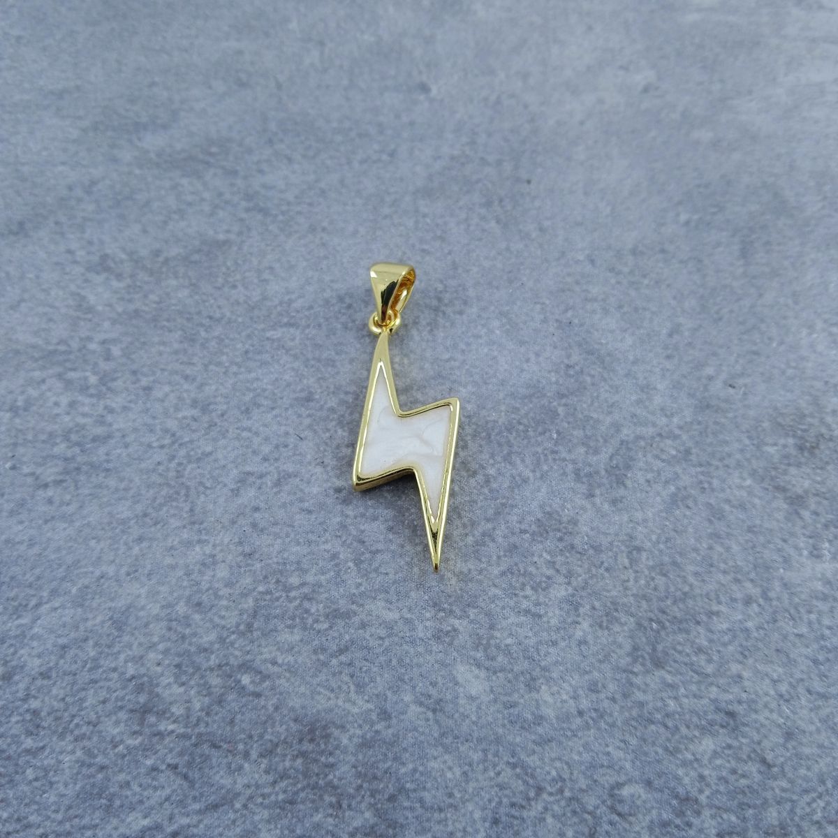Lightning White Gold Copper Charm For Women