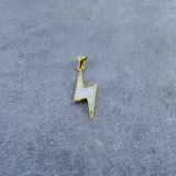 Lightning White Gold Copper Charm For Women