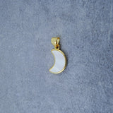 Moon Gold White Copper Charm For Women