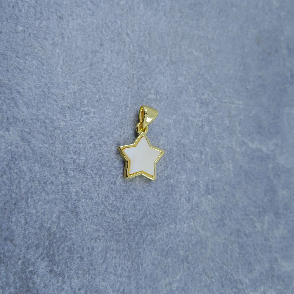 Star Gold White Copper Charm For Women