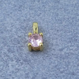 Solitaire Gold Pink Copper Charm For Women