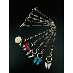 Copper White Yellow Gold Alphabet Initial Customized Letter Fun Daisy Flower Charms Chain Link Bracelet For Women Girls