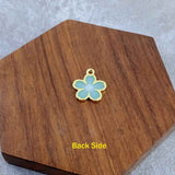 Flower Brass Green Gold Pendant Centre Pcs For Women