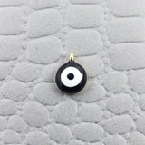 Tiny Black Turkish Evil Eye Pendant For Women