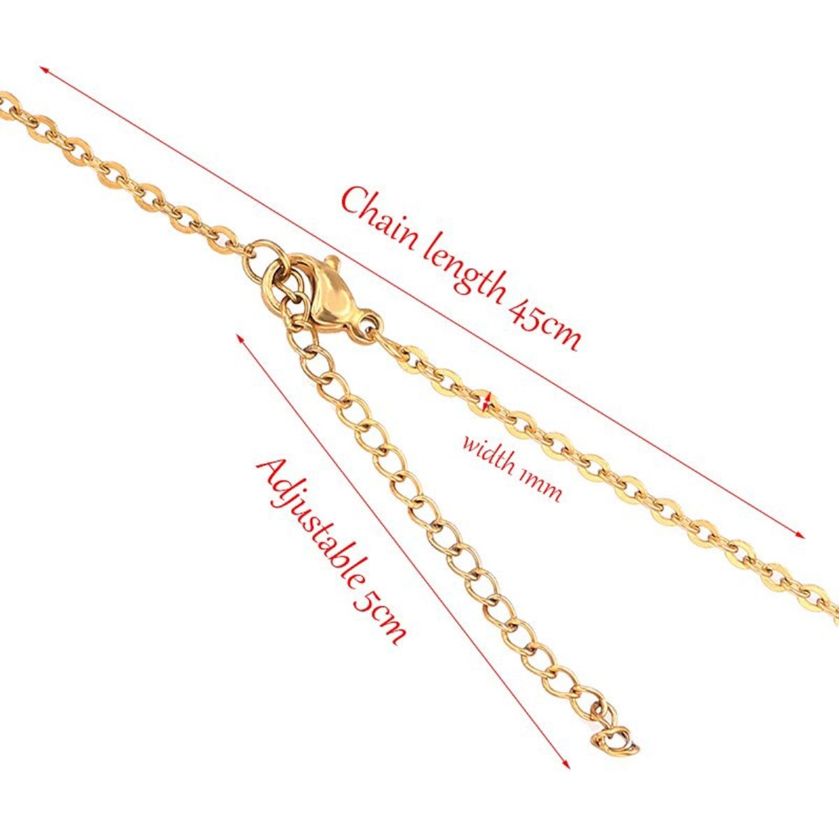 Evil Eye Gold Pendant Chain For Women
