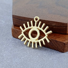 Evil Eye Gold Pendant Combo Pack Of 10 For Women