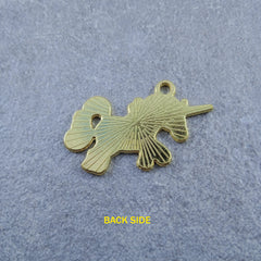 Horse Enamel Gold Pendant Chain For Women