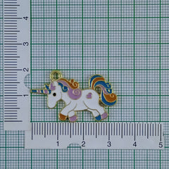 Horse Enamel Gold Pendant Chain For Women