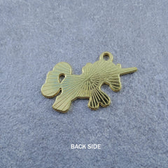 Horse Enamel Gold Pendant For Women