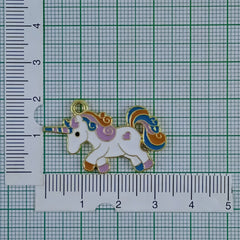 Horse Enamel Gold Pendant For Women