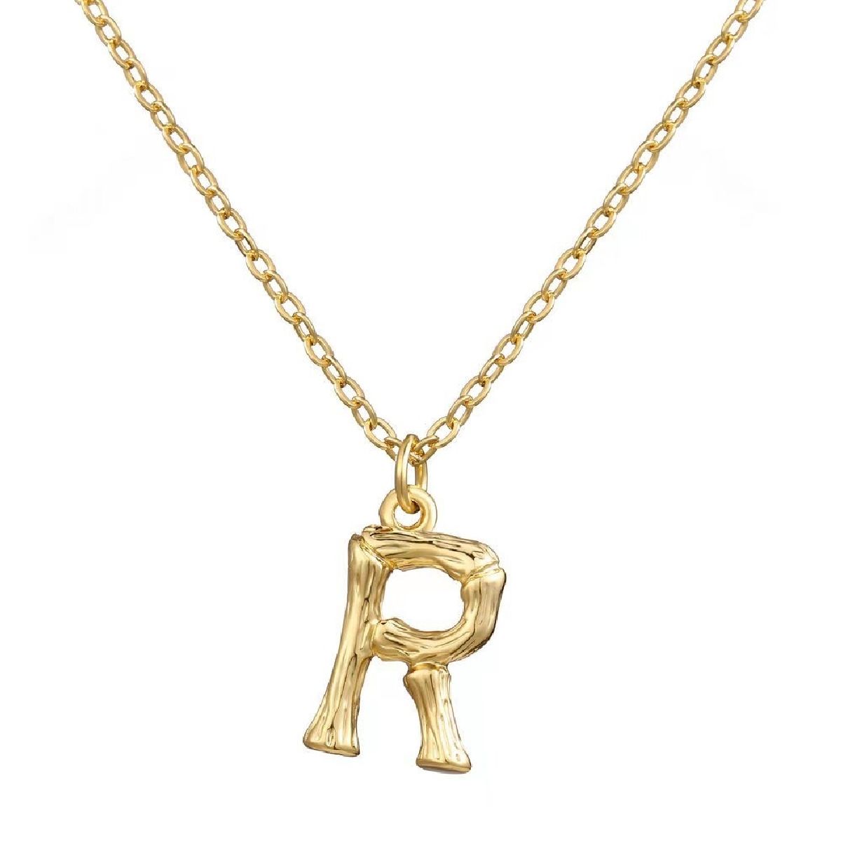Gracious Alphabet R Gold Pendant