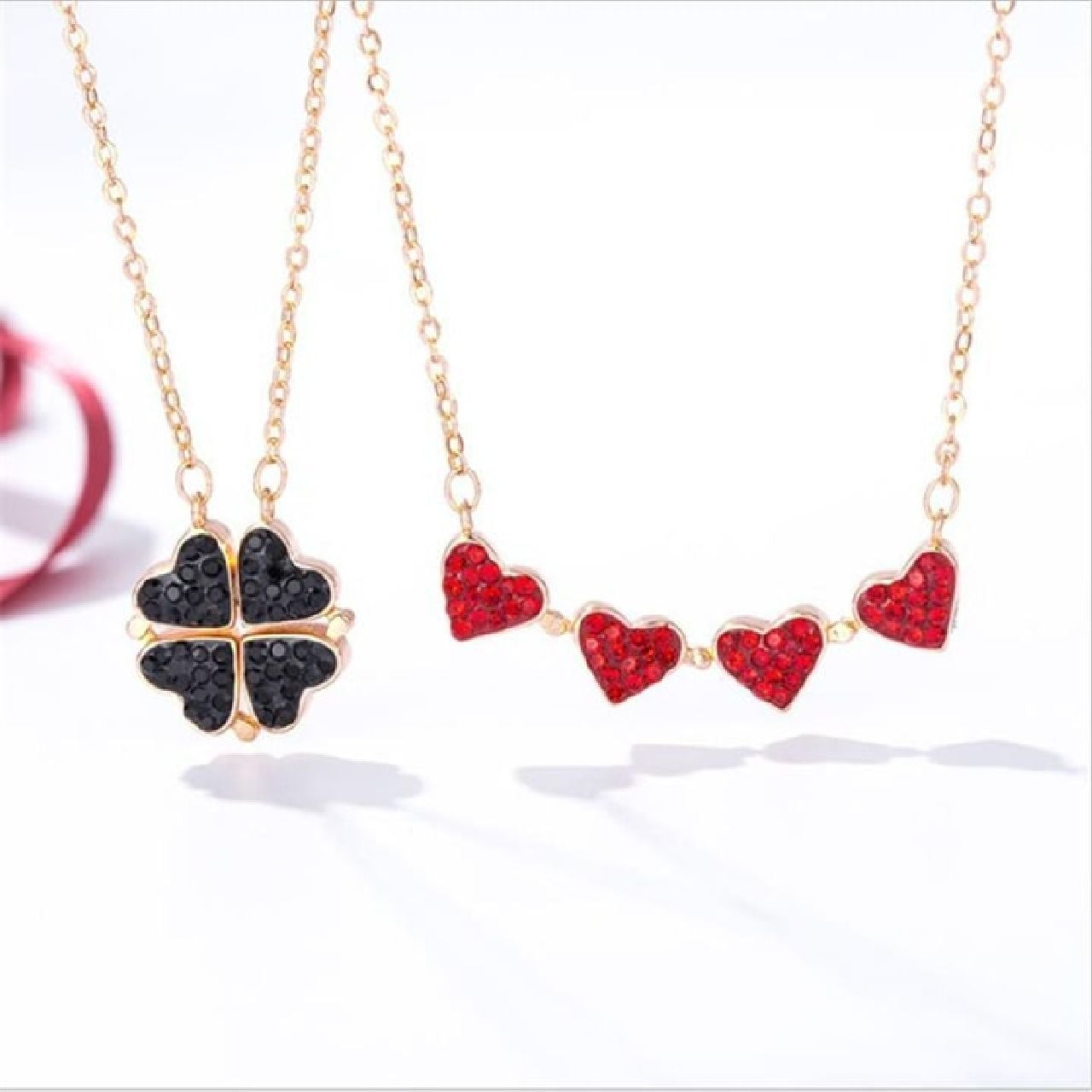 Essence Of Fashion Red and black necklace pendant for girls and women  Exclusive Brass Necklace Price in India - Buy Essence Of Fashion Red and black  necklace pendant for girls and women