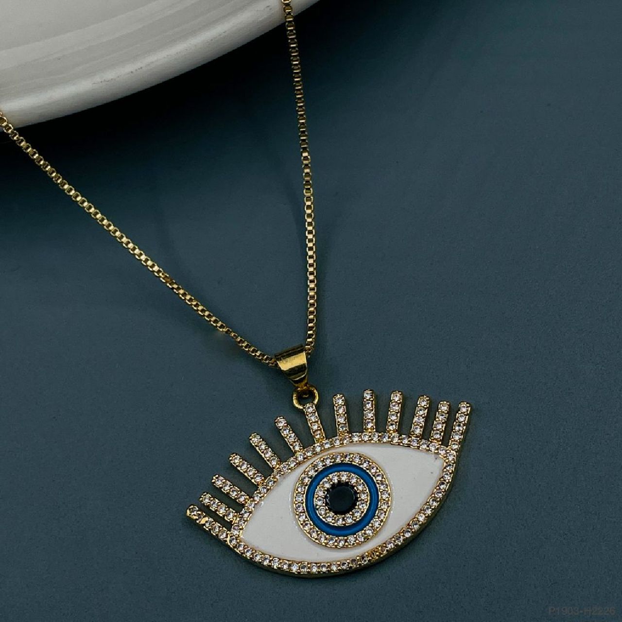 Royal Evil Eye Necklace - Gold – Cenora Jewellery