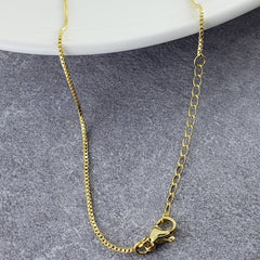 Copper Cubic Zirconia Crystal Pink Gold Butterfly Pendant Chain Women
