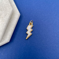 Brass White Gold Lightening Accessories Charm Combo Pack Of 6 For Women