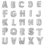 Initial Alphabet All Small Letter Cubic Zirconia Silver Necklace Birthday Gifts For Women Girls
