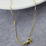 Copper Evil Eye Enamel Lavender Gold Slipper Necklace Pendant Chain Women