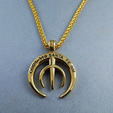 Antique Gold Design Stainless Steel Necklace Pendant Chain