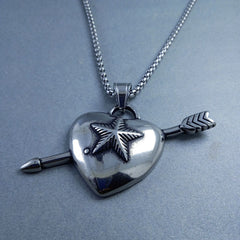 Antique Silver Design Stainless Steel Necklace Pendant Chain