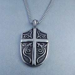 Antique Silver Design Stainless Steel Necklace Pendant Chain