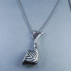 Antique Silver Design Stainless Steel Necklace Pendant Chain