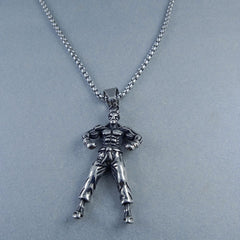 Antique Silver Design Stainless Steel Necklace Pendant Chain