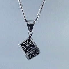 Antique Silver Design Stainless Steel Necklace Pendant Chain