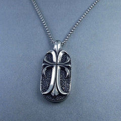 Antique Silver Design Stainless Steel Necklace Pendant Chain