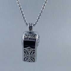 Antique Silver Design Stainless Steel Necklace Pendant Chain