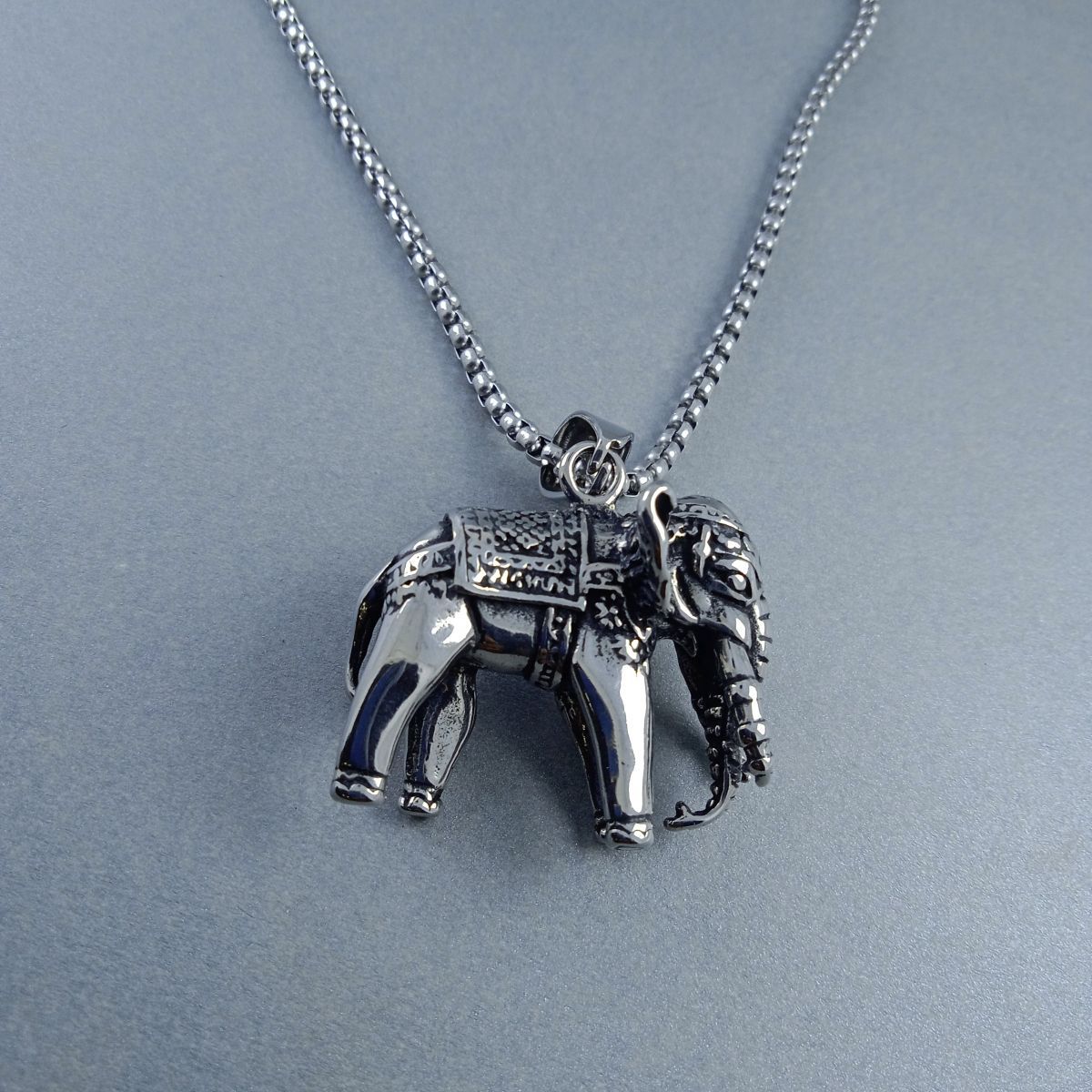 Antique Silver Design Stainless Steel Necklace Pendant Chain