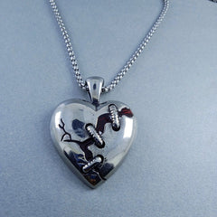 Antique Silver Design Stainless Steel Necklace Pendant Chain