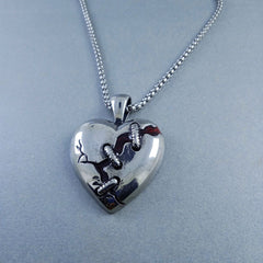 Antique Silver Design Stainless Steel Necklace Pendant Chain