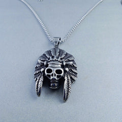 Antique Silver Design Stainless Steel Necklace Pendant Chain