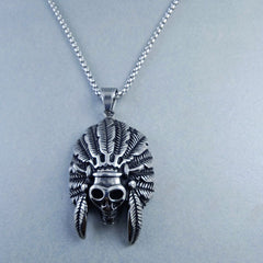 Antique Silver Design Stainless Steel Necklace Pendant Chain