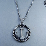 Antique Silver Design Stainless Steel Necklace Pendant Chain