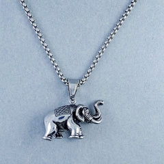 Antique Silver Design Stainless Steel Necklace Pendant Chain