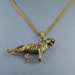 Antique Gold Design Stainless Steel Necklace Pendant Chain