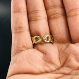 Curb Copper Gold Ring For Women