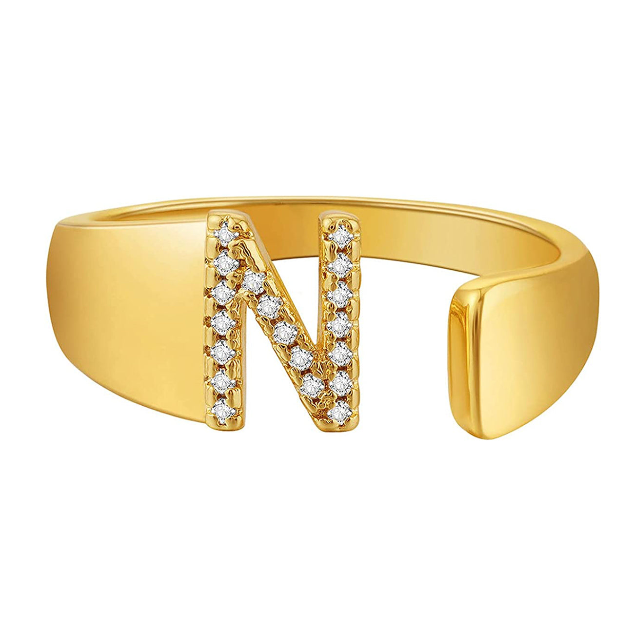 Jewel WORLD M name letter alphabet Stylish Gold-plated ring for girls &  women Alloy Cubic Zirconia Gold Plated Ring Price in India - Buy Jewel  WORLD M name letter alphabet Stylish Gold-plated