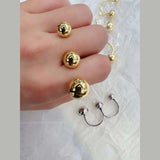 Ball 18K Gold Anti Tarnish Free Size Dual Finger Ring For Women