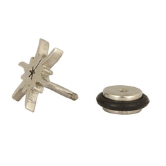 Stainless Steel Mens Ear Stud Pair Earring High Polish Star Bust