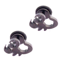 Stainless Steel Mens Ear Stud Pair Earring Black Crab Lobster