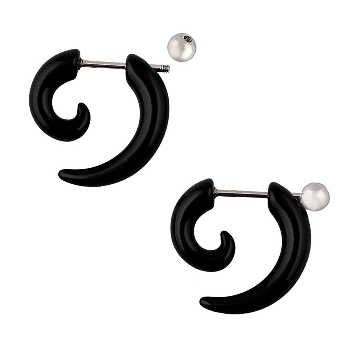 Flipkartcom  Buy DARSHRAJ 925 Sterling SilverChandi Black Stone Stud  Earring Sterling Silver Stud Earring Online at Best Prices in India