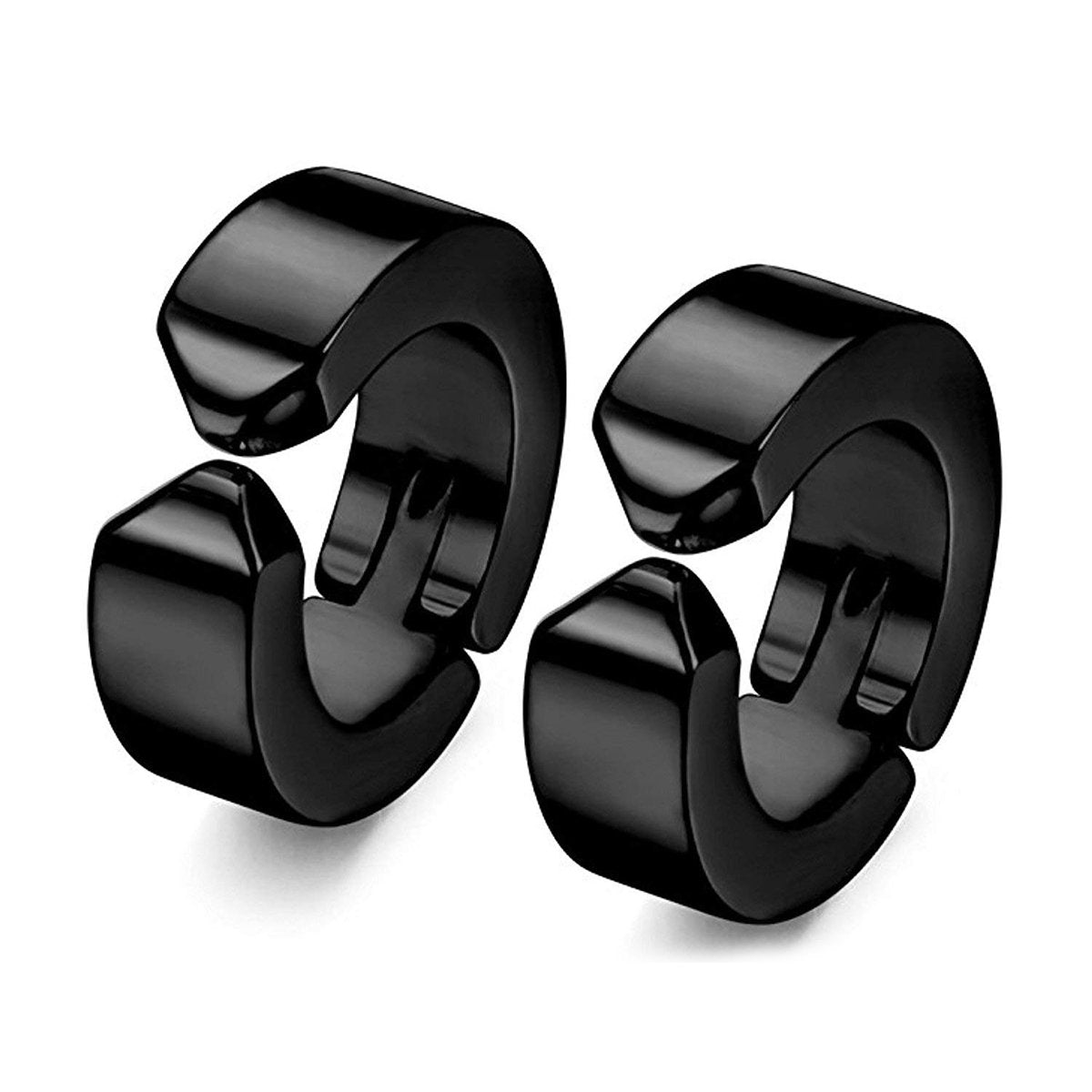 Mens Black Hoop Earrings Stainless Steel 15mm Mens Hoop Earrings Mens  Earrings mens Jewelry Gifts Earrings for Men by Twistedpendant - Etsy