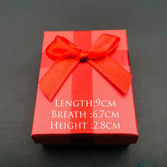 Red Readymade Rectangle Gift Box 9 cm x 6.7 cm