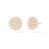 Crystal Button Stud Earring