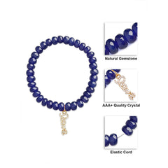 Brass 18k Calligraphy Love Embllishment Bracelet For Women