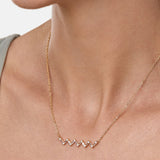 Brass 18k Rose Gold Three Piece Chain Collar Pendant For Women – ZIVOM