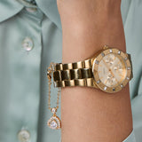 Brass 18k Rose Gold St Valentine Watch Charm For Women